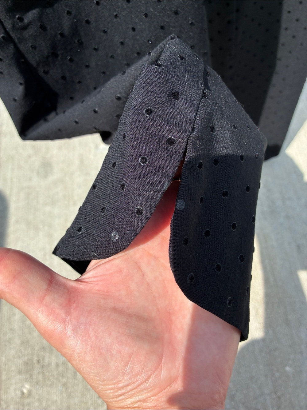 Soft Surroundings Black Textured Poka Dot Pull-On Pants LP - Picture 3 of 7
